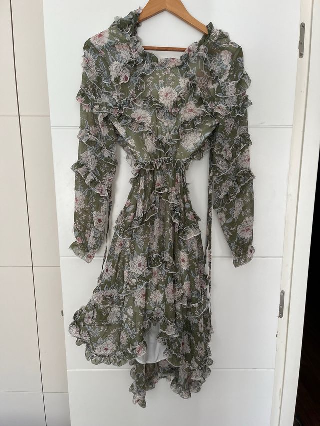 Vestido Fetiche Suances volantes estampado