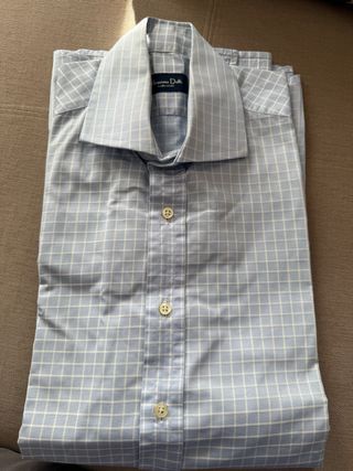 Camisa Massimo Dutti cuadros azul