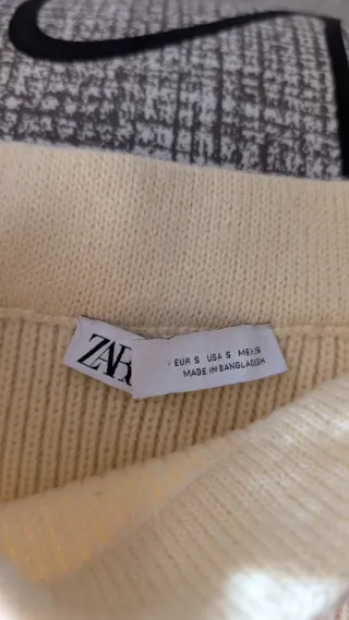 Falda Zara amarilla de punto