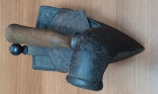 Plancha Antigua Hierro Forjado Vintage