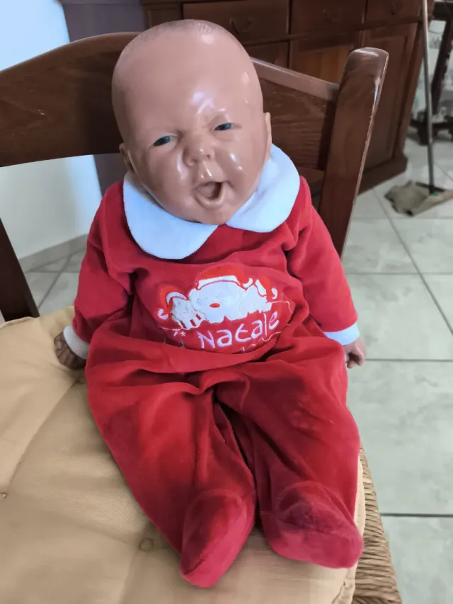 Bambola Reborn vestito Natale