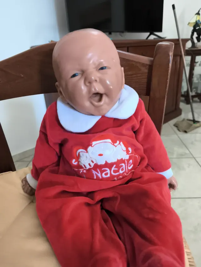 Bambola Reborn vestito Natale