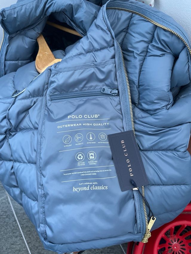 Plumífero Polo Club Azul Talla M