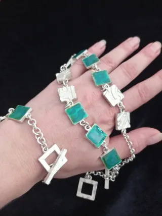 Conjunto Biche de Bire collar y pulsera