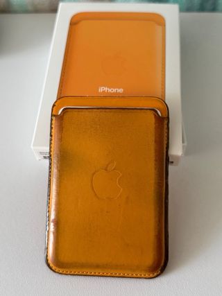 Apple iPhone Leather Wallet MagSafe Arancione