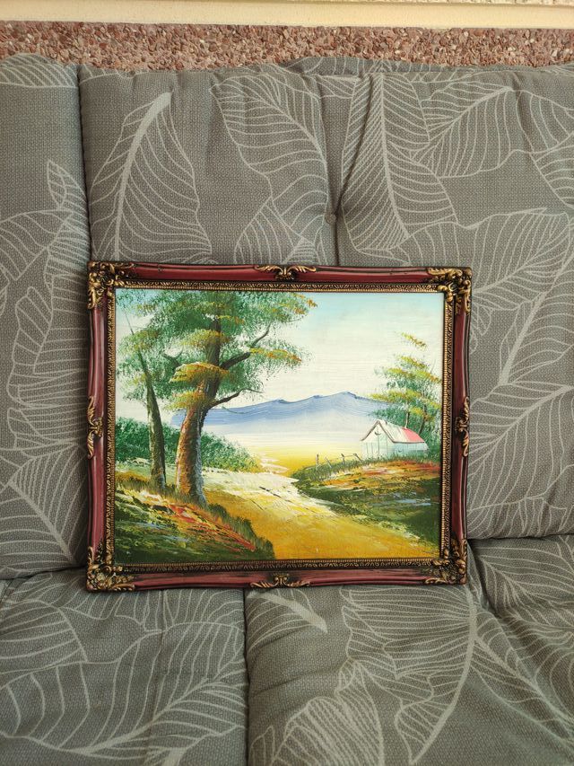 Cuadro al óleo paisaje