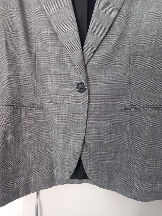 Blazer Zara Gris Talla M