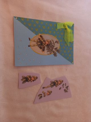 10 Postales 3D Decoupage para terminar. Lote 2