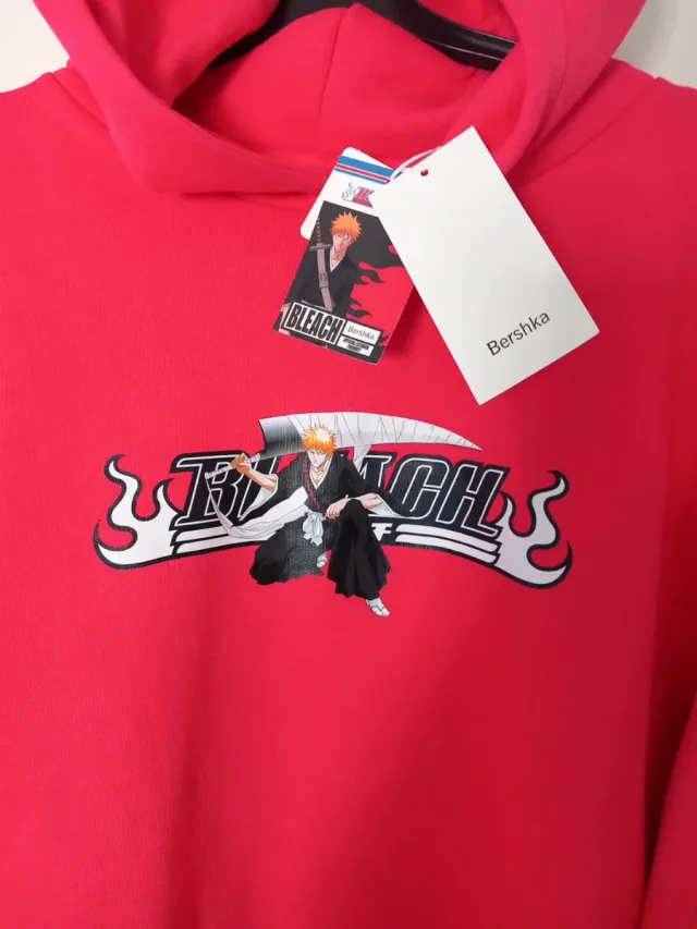 Sudadera Bershka Roja Anime Bleach
