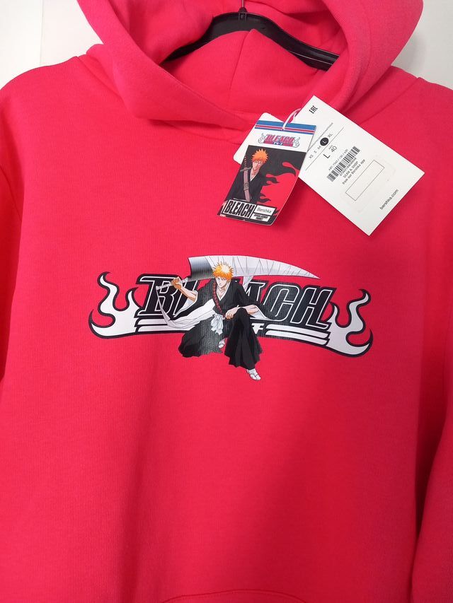 Sudadera Bershka Roja Anime Bleach