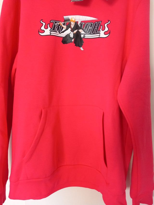Sudadera Bershka Roja Anime Bleach