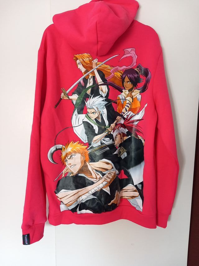 Sudadera Bershka Roja Anime Bleach