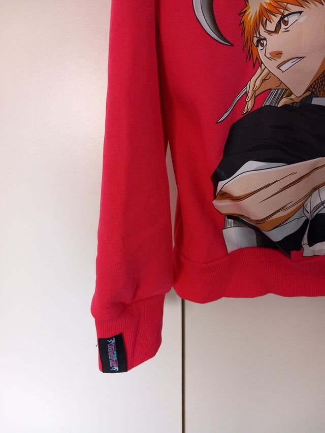 Sudadera Bershka Roja Anime Bleach
