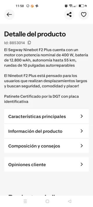 Patín Eléctrico Ninebot Decathlon