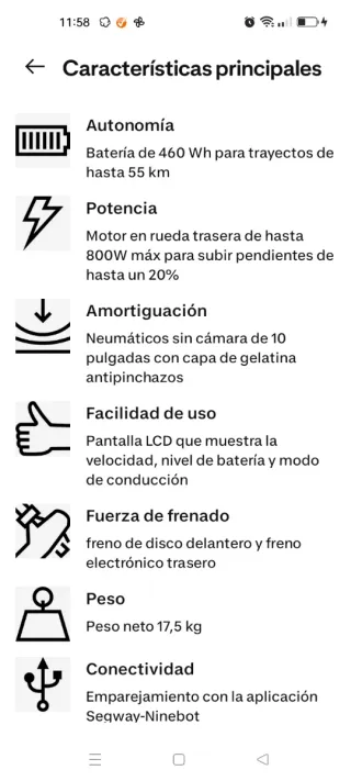 Patín Eléctrico Ninebot Decathlon