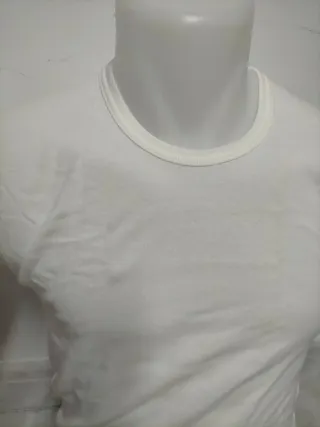 Camiseta Texdia Hombre Blanca Algodón Talla L