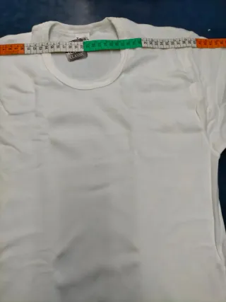 Camiseta Texdia Hombre Blanca Algodón Talla L