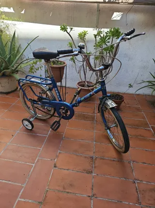 Bicicleta plegable Orbea infantil azul
