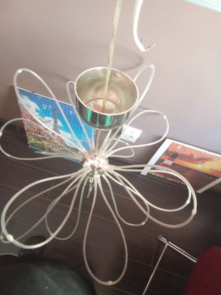 Lámpara Diseño Átomo Plata Transparente