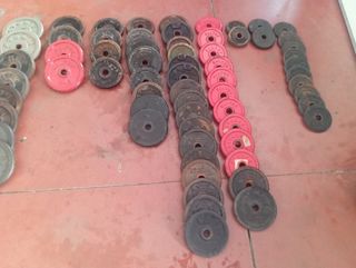 Discos de pesas 241.5 kg gimnasio
