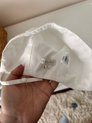 Capota de bebé blanca