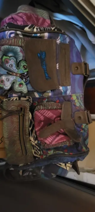 Bolso Multicolor con Mariposas