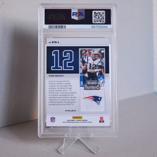Tom Brady Panini Playoff Silver Prizm PSA 9 NFL