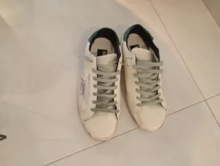 Zapatillas Golden Goose Blancas y Verdes