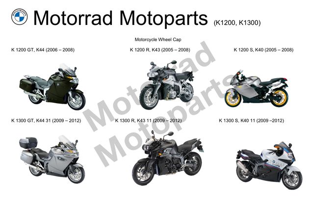 Tapa Aniversario Moto BMW K1200 K1300 1x6€ 2x11€