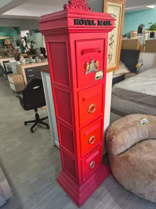 Cajonera estilo Royal Mail Roja