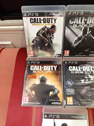 Pack 5 Juegos Call of Duty PS3