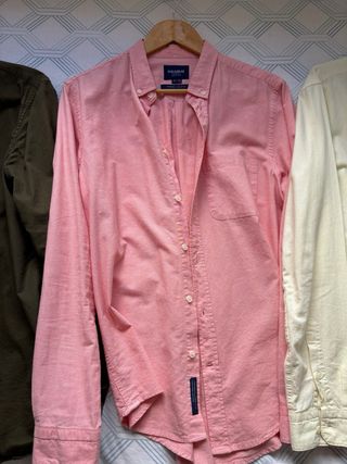 Pack 3 Camisas Pull&Bear Verde, Rosa y Amarilla