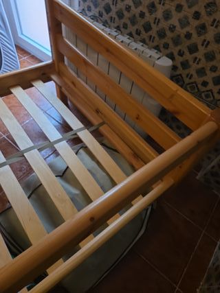 Cama individual madera 90x190