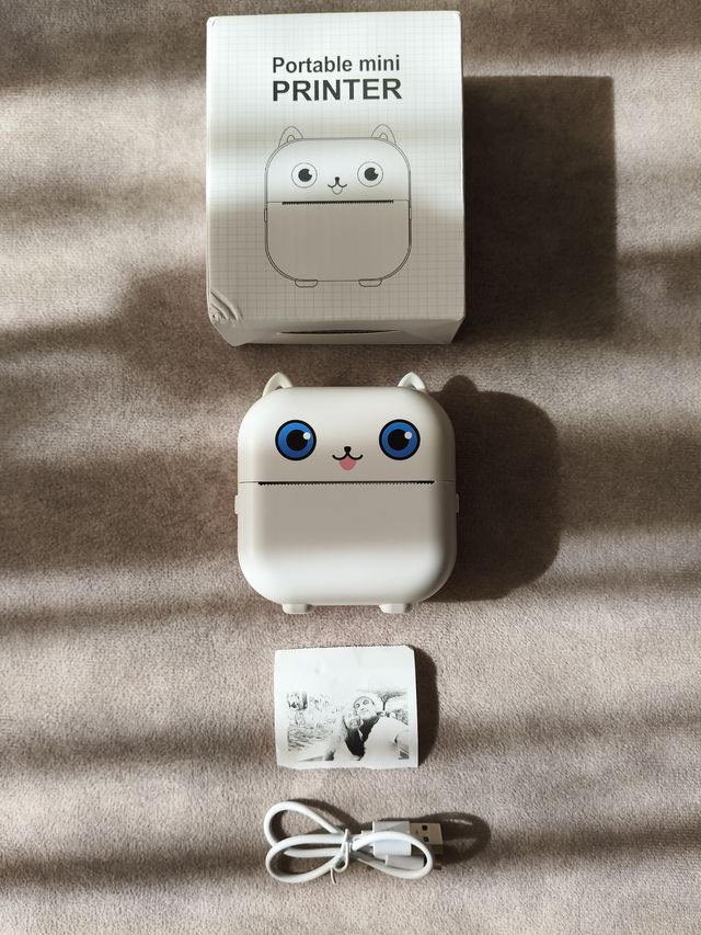 Mini Impresora Portátil Blanca