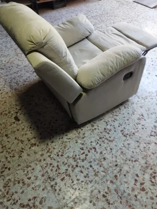 Sillón reclinable ortopédico beige