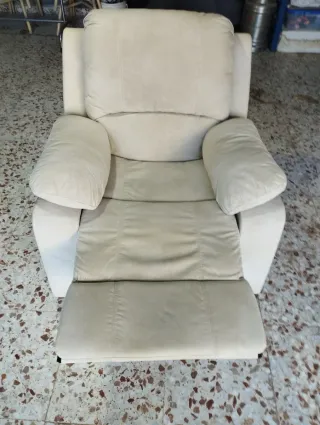 Sillón reclinable ortopédico beige