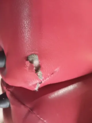 Lettino da massaggio rosso