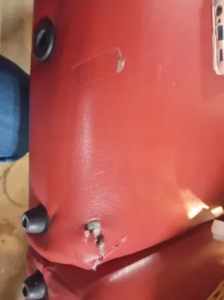 Lettino da massaggio rosso