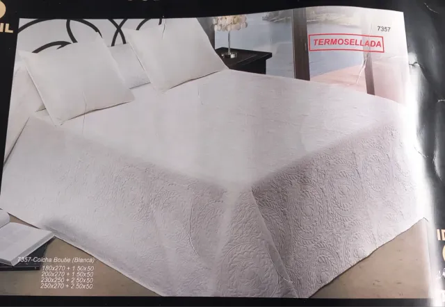 Colcha bouti blanca 7357