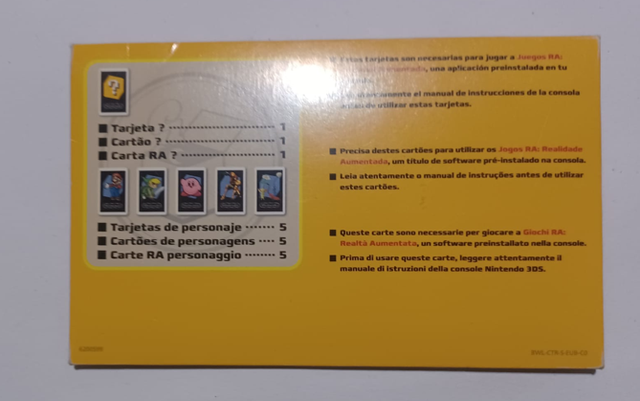 6 Tarjetas Nintendo Ra 3DS