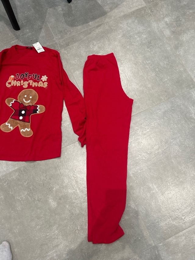 Pigiama Natale Tezenis Rosso Taglia S