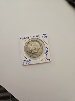 Moneda Plata 1967 Kennedy Hall Dollar