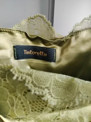 Vestido fiesta Tintoreto verde