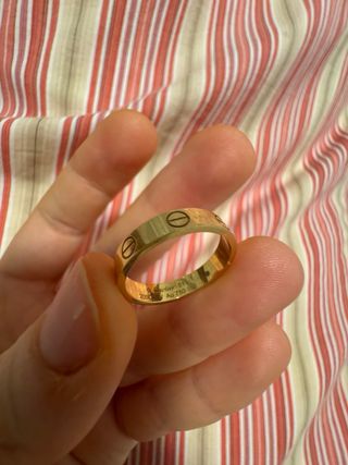 Anillo Cartier love  Oro talla 51