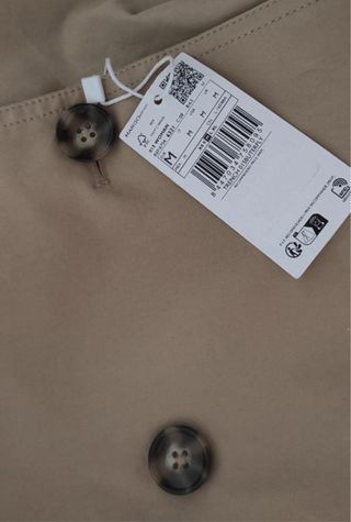 Gabardina beige nueva con etiqueta
