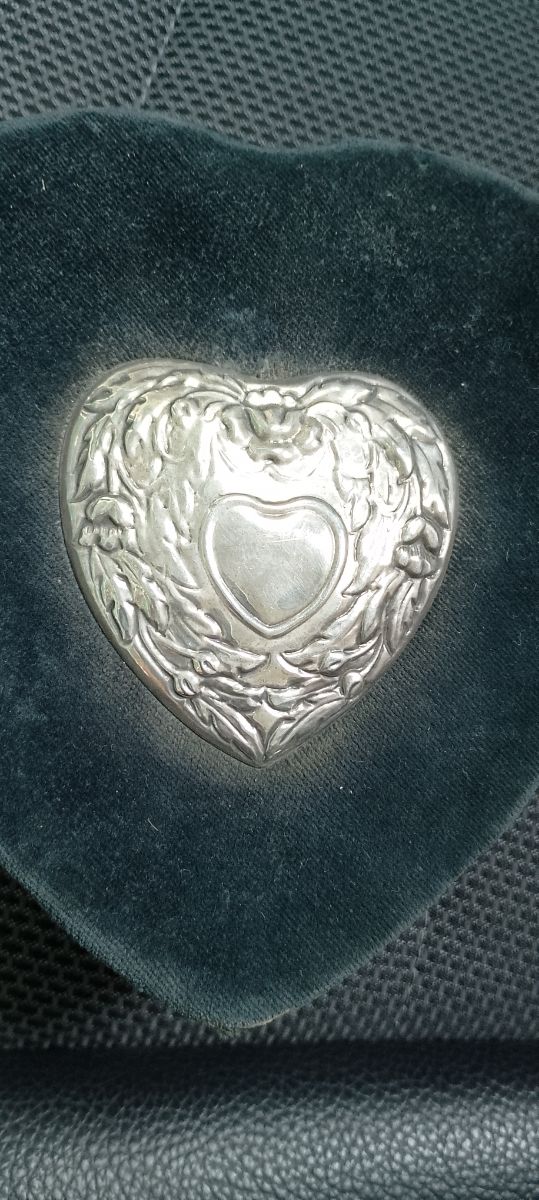 Portagioie a forma di cuore in argento