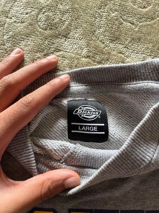 Sudadera Dickies Logo Universitario Gris Talla L