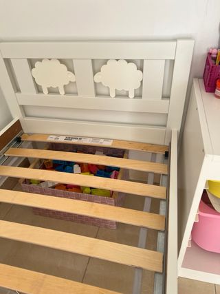 Cama infantil blanca ikea