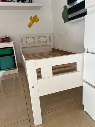 Cama infantil blanca ikea