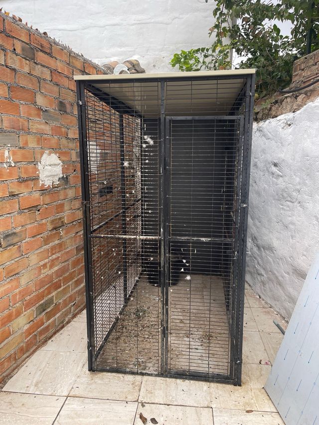 Jaula exterior 2 aguas